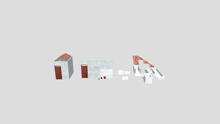 Indonesian Bathroom Model (Low Poly) 3D Model