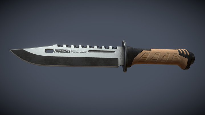 Knife Tactical 3D Model