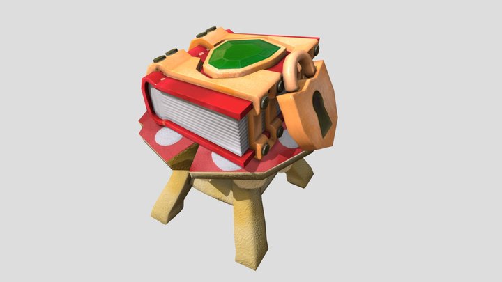 magic book low-poly 3D Model