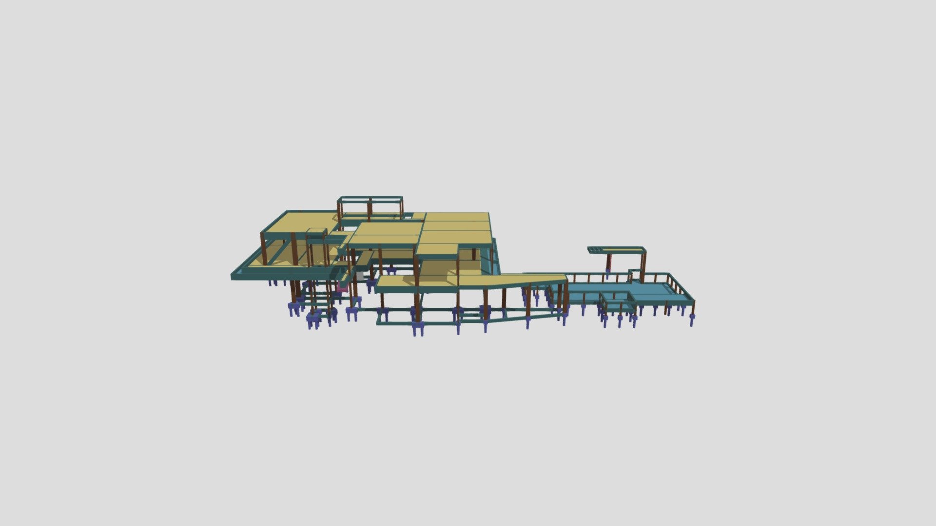 Modelo 3D Residência PLP - Borda Do Parque