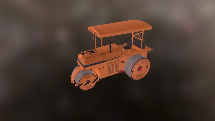Road Roller 3D Model