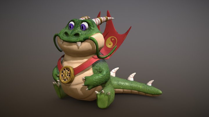 Gerald the Hungry Dragon 3D Model