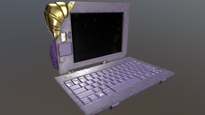 Fantasy laptop 3D Model