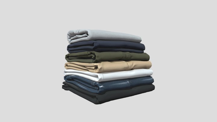 Pile of folded clothes – Modello 3D gratuito STL