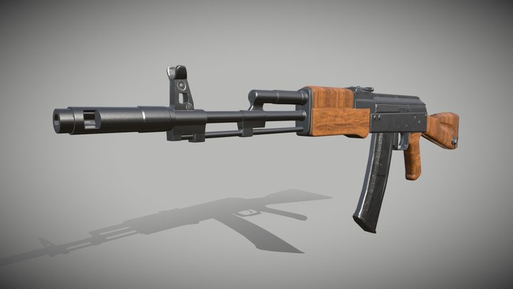 AK47 Export 3D Model
