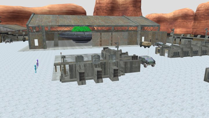 Sponge Area 51 Neighbor Map Fixed 3D Model