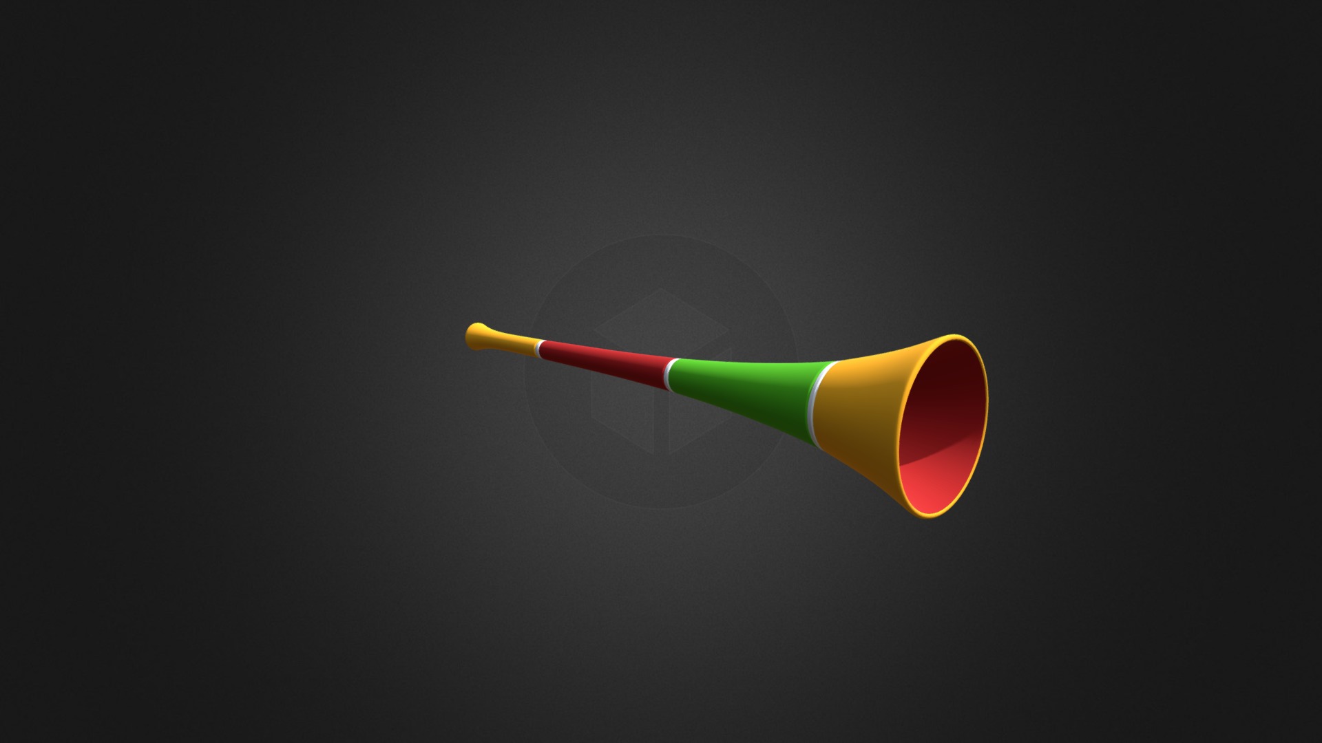 3D model Party Horn 04 - This is a 3D model of the Party Horn 04. The 3D model is about shape.