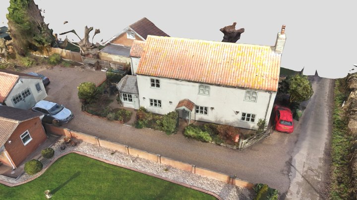 Sideways Cottage 3D Model