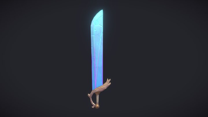Crystal Sword 3D Model