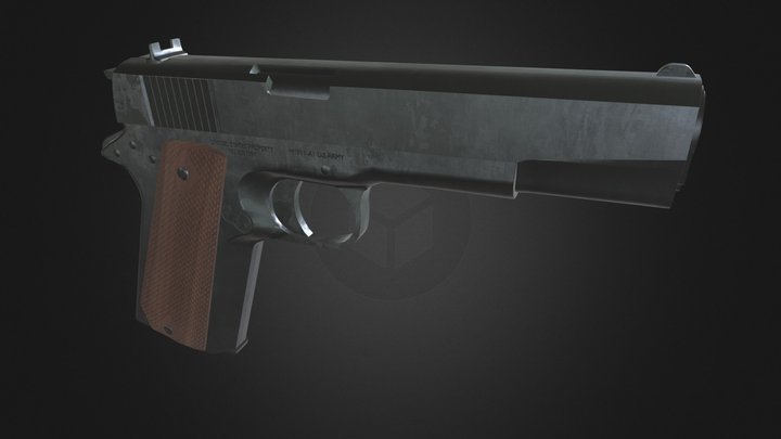 WW2 Era M1911 3D Model