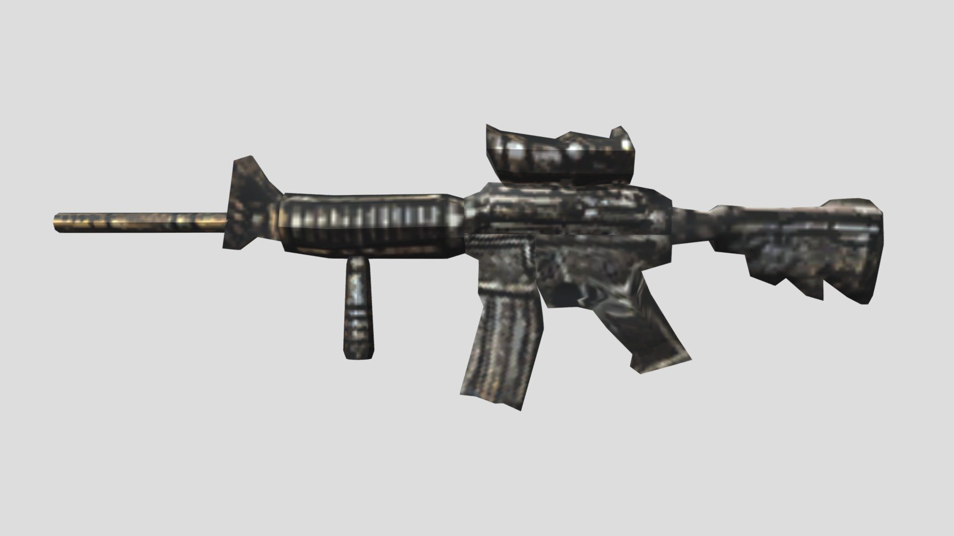 Dead frontier Rifle caliber M4 machine gun — Sketchfab embed 3D viewer