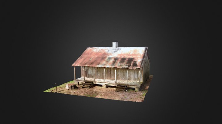 Laurel Valley Plantation Slave Cabin 3 3D Model
