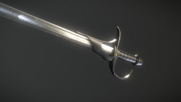 Dishonored guard sword 3D Model