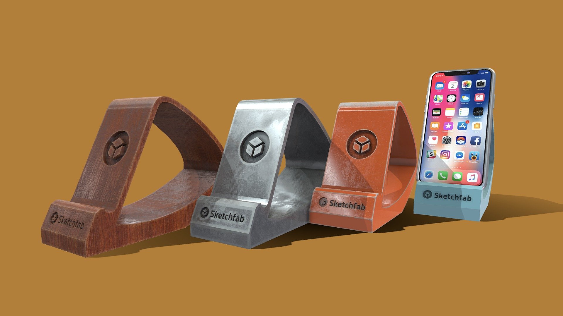 stand mobile sketchfab