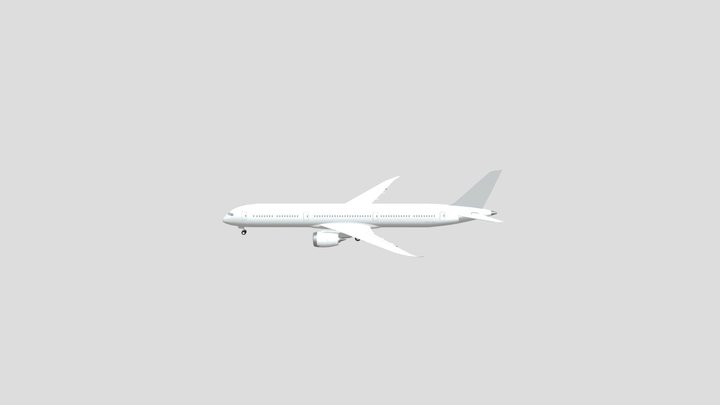 Boeing 787-10 3D Model