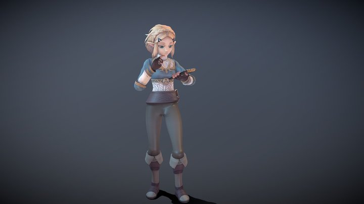 Zelda Animation 3D Model