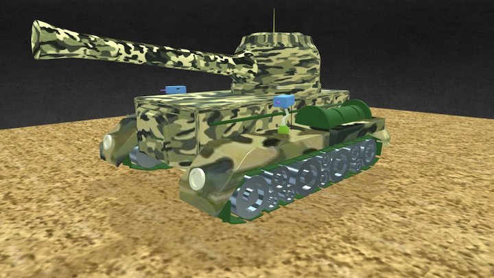 Tanque de Guerra 3D Model