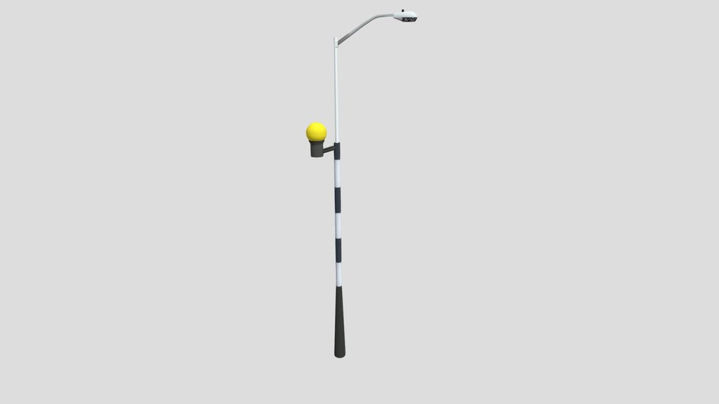 UK Zebra crossing lamppost