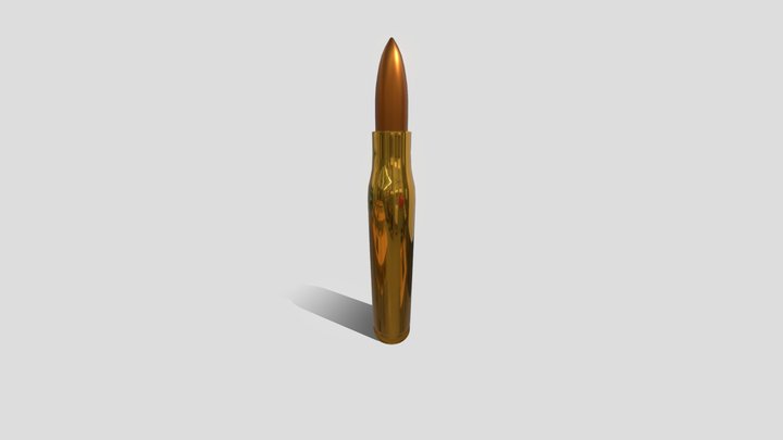 Assault Rifle Bullet 3D Model