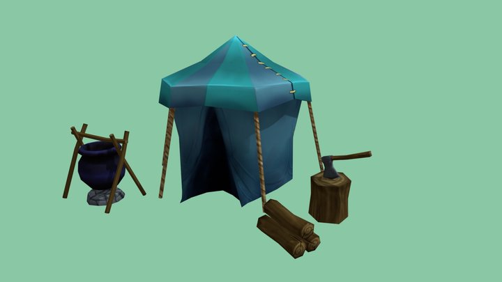 Campsite 3D Model