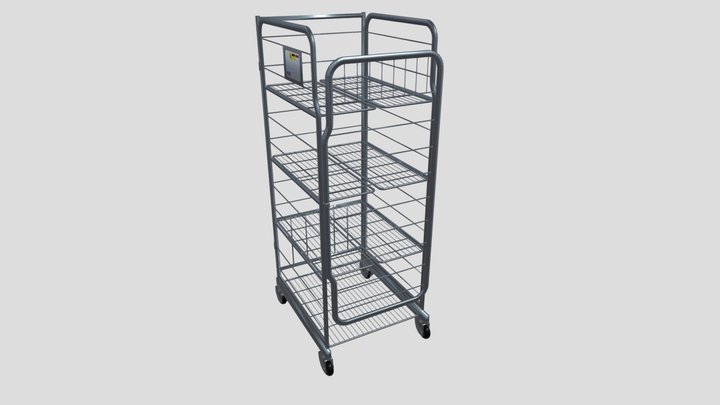 Supermarket Milk Trolley FREE – Modèle 3D gratuit STL