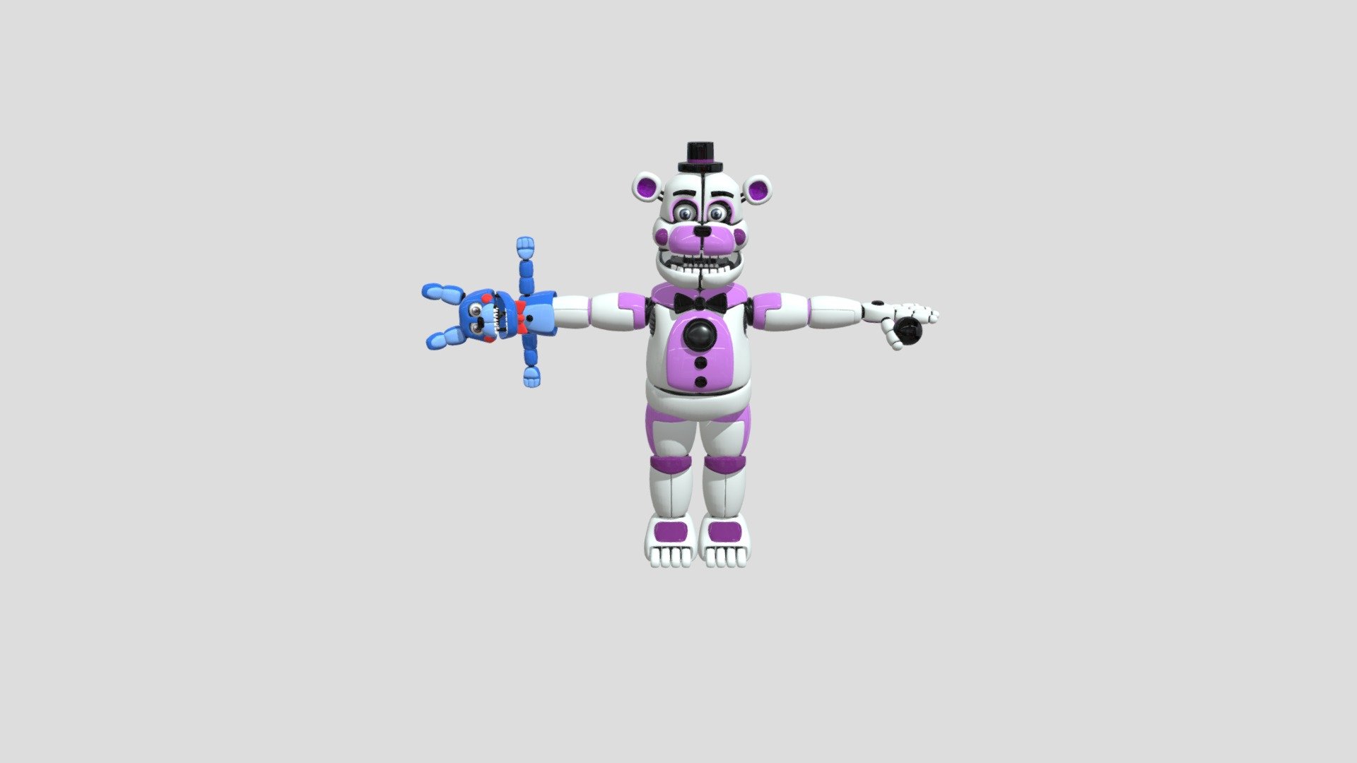 Funtime Freddy Download Free 3d Model By Fnfdrawer1 Ac3d18c Sketchfab 3102