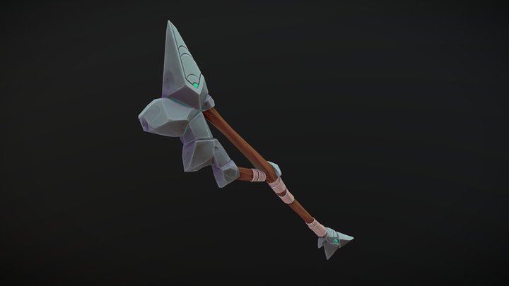 Handpainted prop  -  Stoneblade 3D Model
