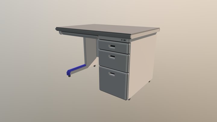 Office Desk 3D Model