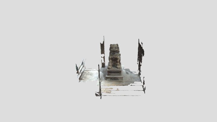 Komainu-A_simplified_3d_mesh 3D Model