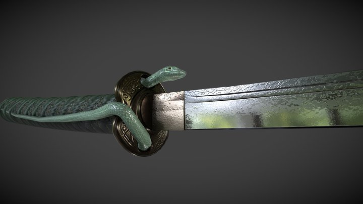 Snake Katana 3D Model