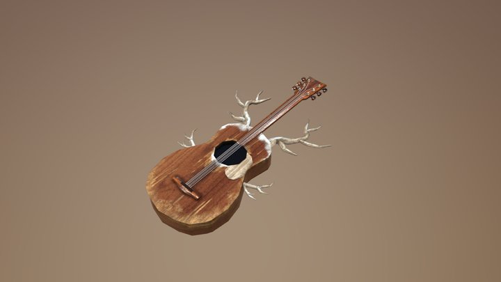AS1 Snowy Guitar 3D Model
