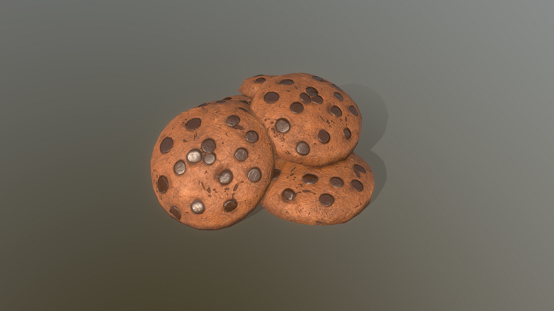3D model HIE (PBR) Cookie N5 FR - This is a 3D model of the HIE (PBR) Cookie N5 FR. The 3D model is about a group of brown objects.