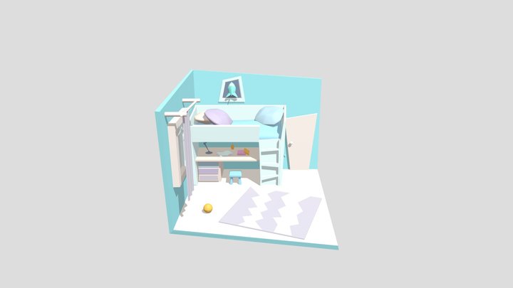 HW6_Children's_Room 3D Model
