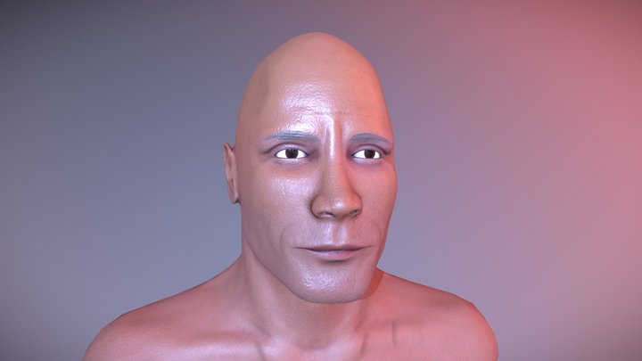 Dwayne Johnson Likeness Project 3D Model