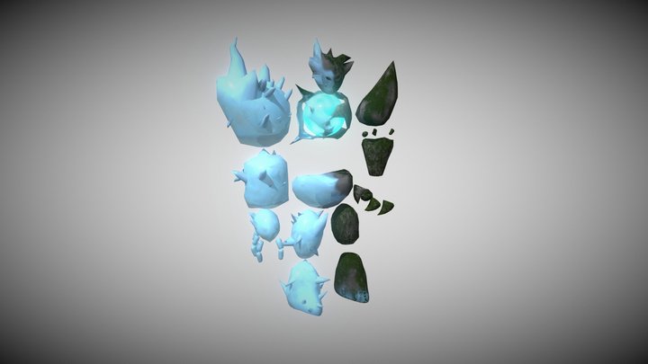 Stylized Golem 3D Model