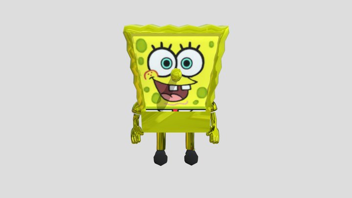 Broken SpongeBob 3D Model