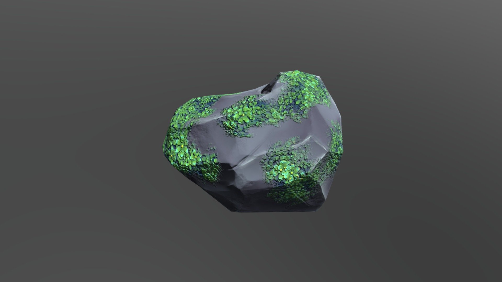 Stylized Mossy Rock