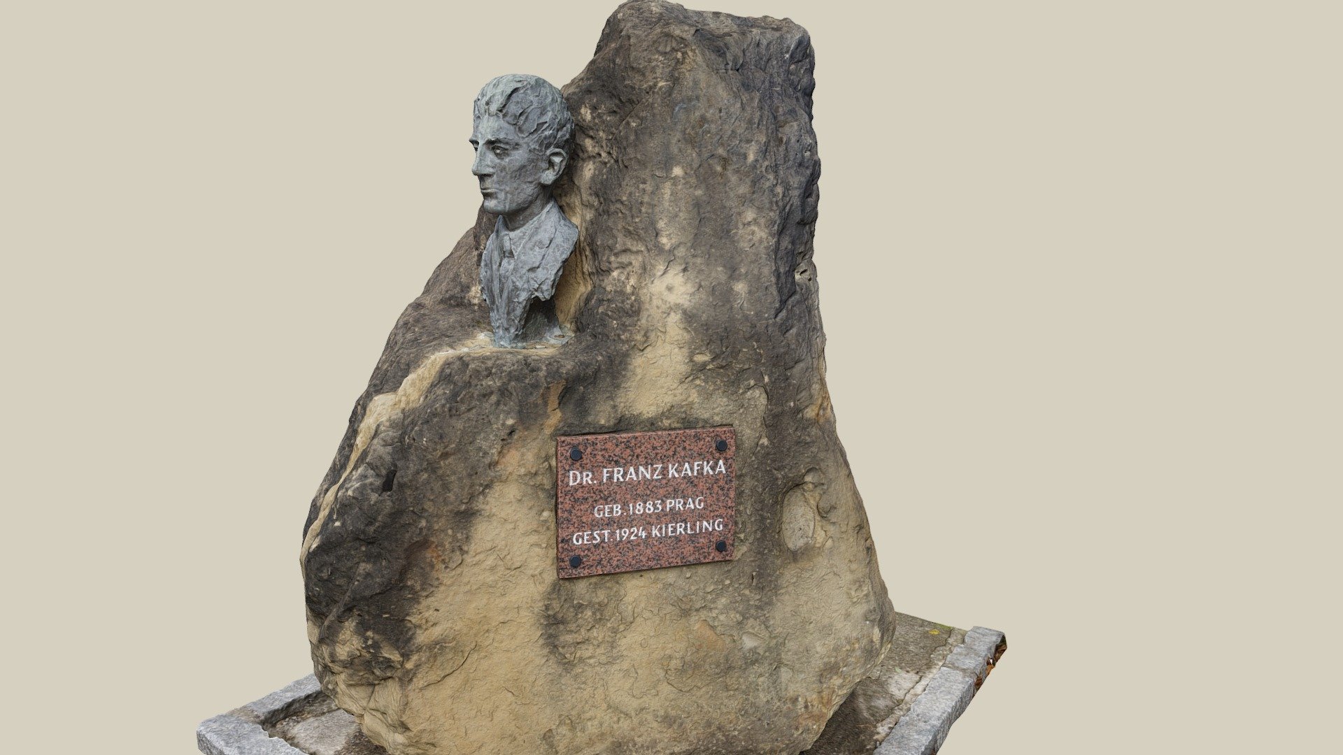 Franz Kafka — Sketchfab embed 3D viewer