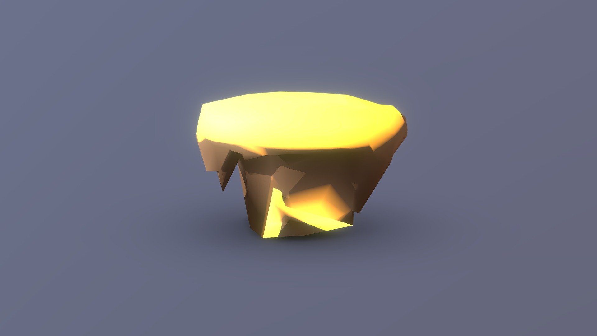 Golden Platform (lowpoly)
