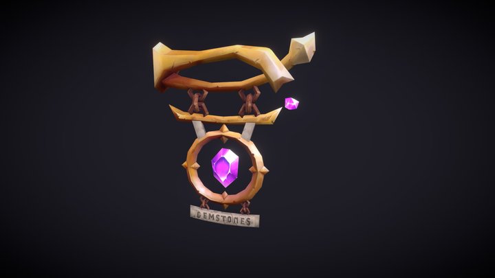 DAE Hearthsign -- texturing 3D Model