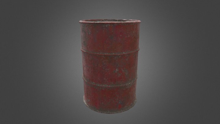 Oil Barrel 3D Model