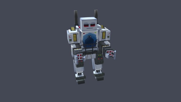 Golem Mech 3D Model