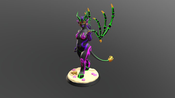 Lux the Demoness 3D Model