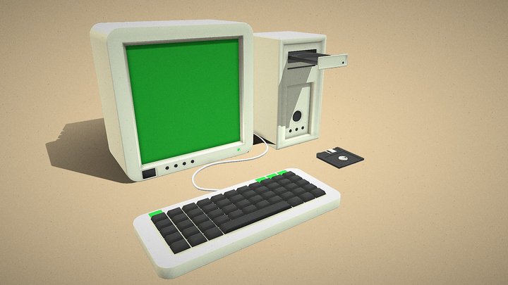 Old Computer 3D Model