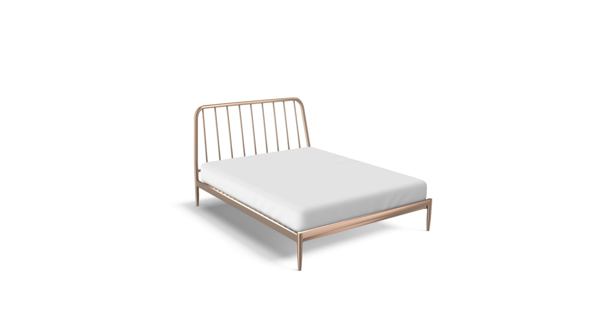 Alana Kingsize Bed, Copper