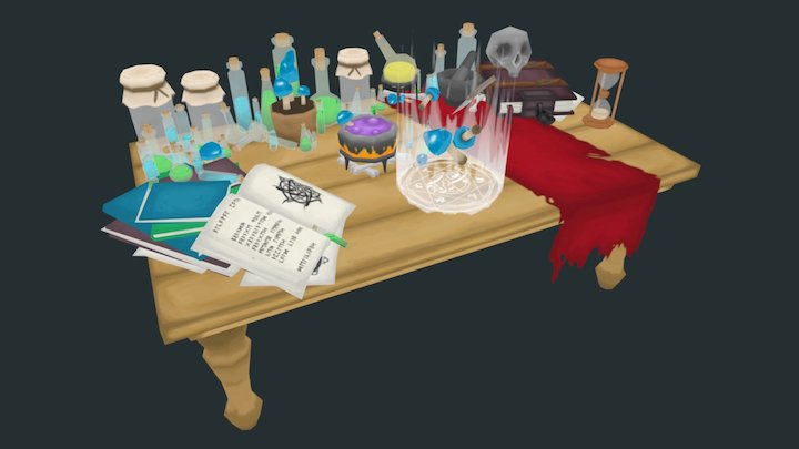 Alchemy Table 3D Model