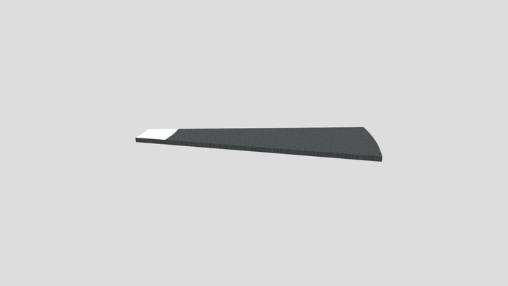 MAG White Right One Meter Curve 15 – Modèle 3D gratuit STL