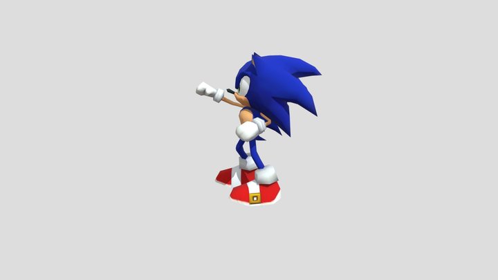 3DS Sonic(Dance) 3D Model