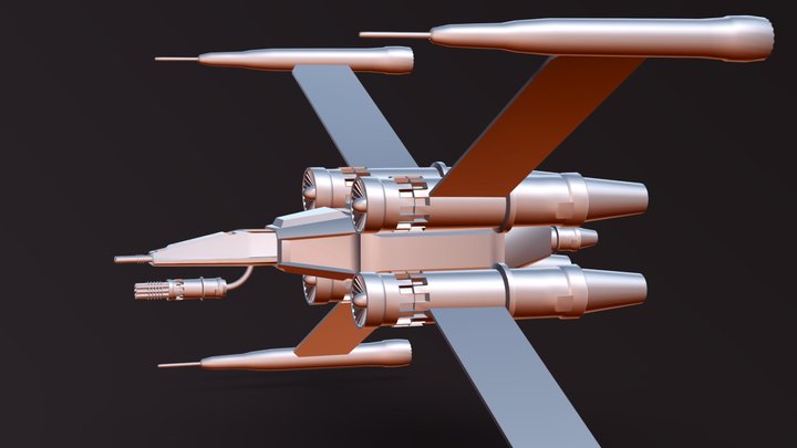 X - Wing Fighter | Star Wars 3D Model