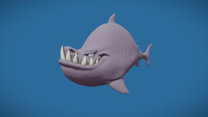Frankie the Shark 3D Model